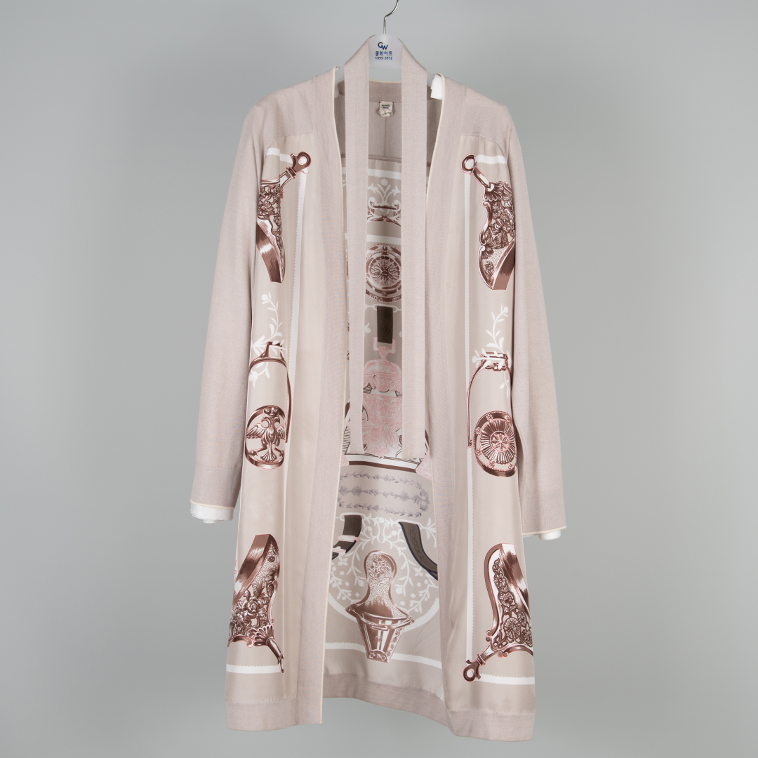 의류클리닝 이미지: [Hermès 에르메스] 셀리에 코튼 후디 스웨트셔츠