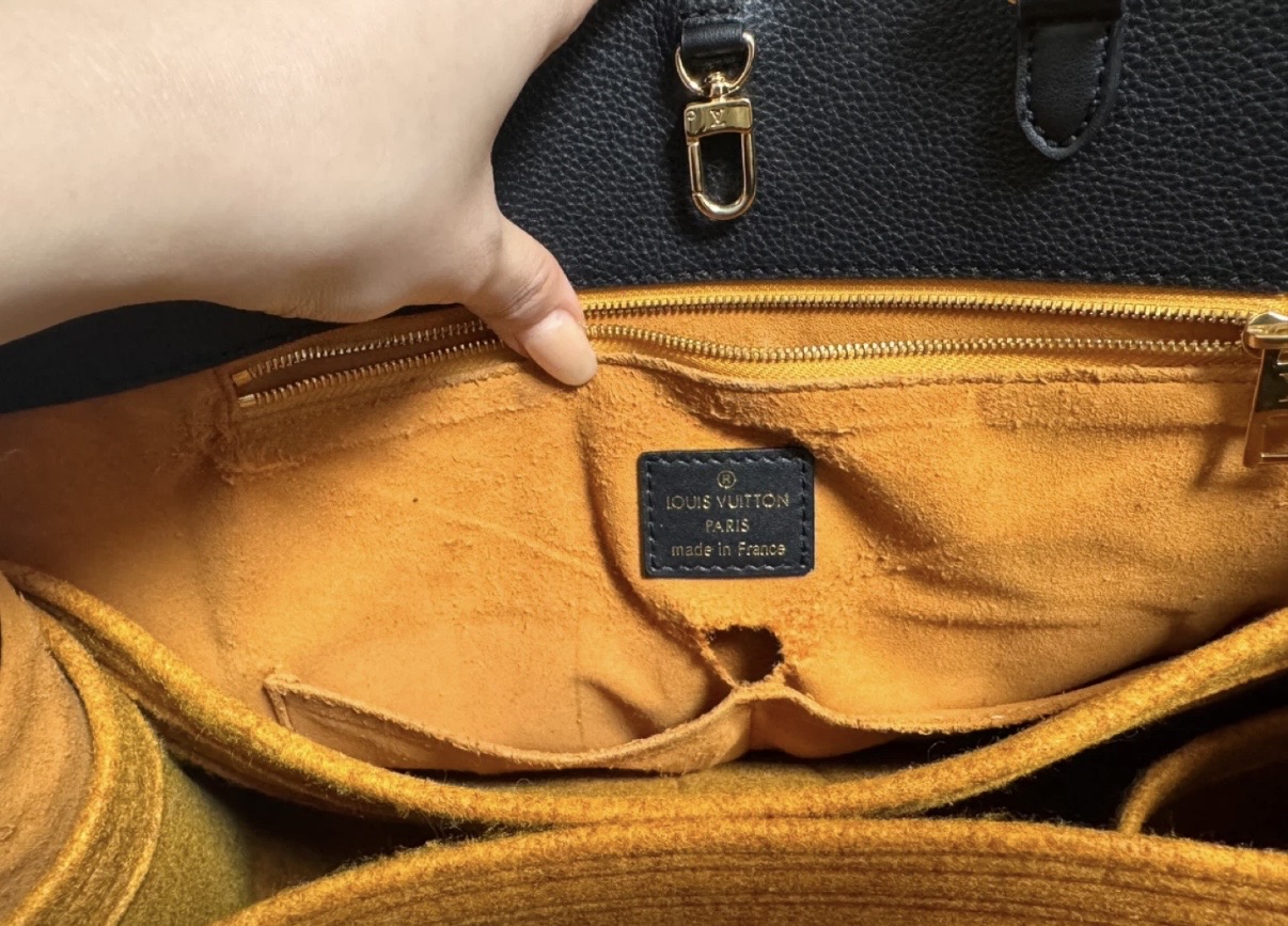 세탁 | 수선비용문의 이미지: 루이비통 가방 내부 안감 수선 문의